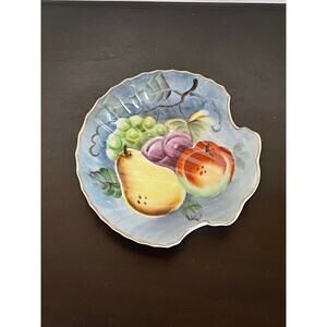 Vintage Lefton #20334 China Hand Painted Fruit Shell Shaped Dish seashell